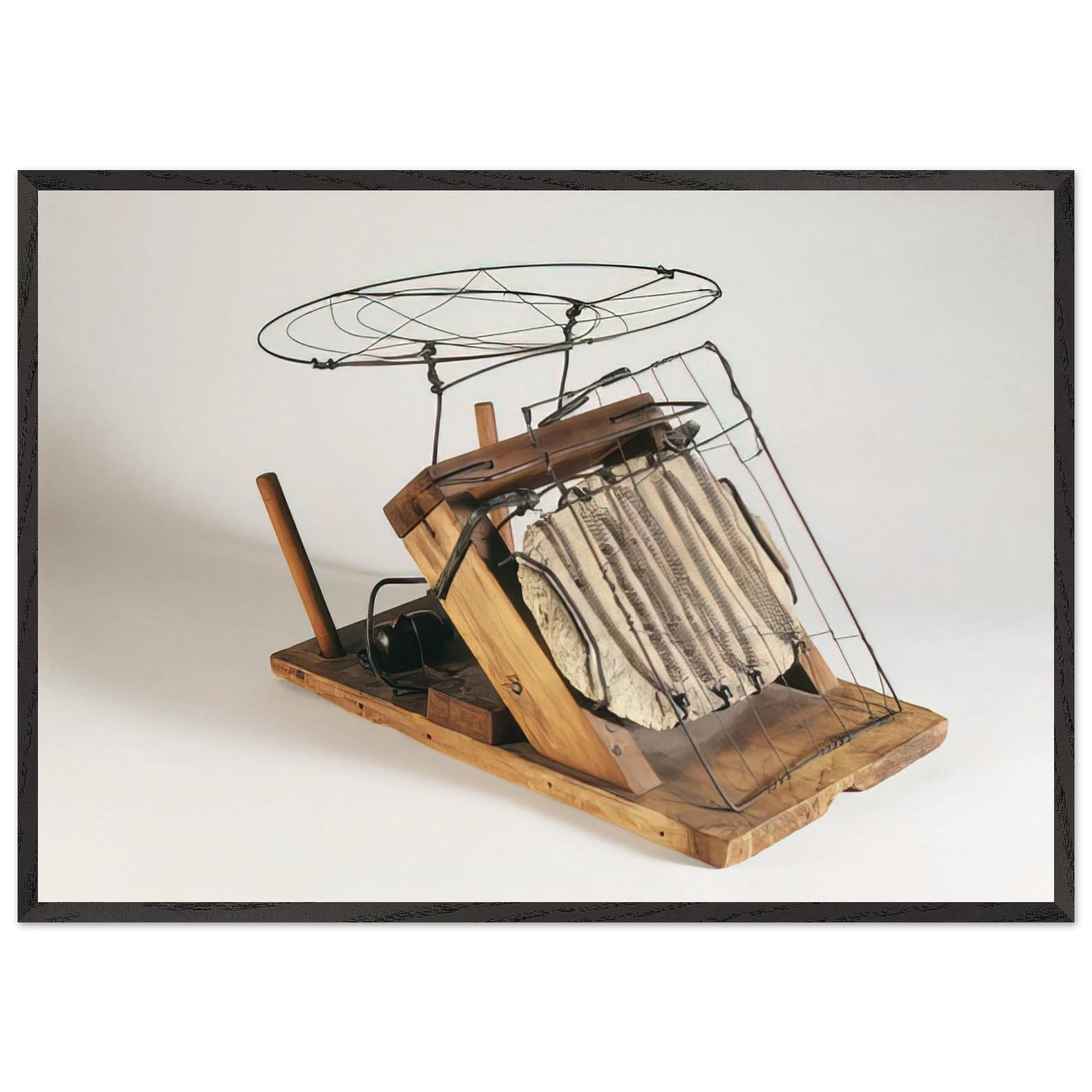 TOASTER 1942 - Alexander Calder 70x100 cm / 28x40 inches Framed Art Print – Black Wooden Frame