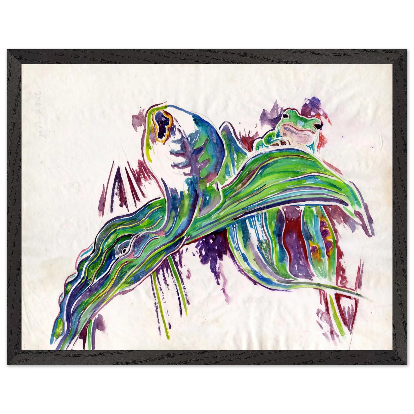 Walter Inglis Anderson - Walter Anderson Wall art - 40x50 cm / 16x20 inches - Premium Wooden Framed Poster With Fine Art Paper-canvas - Black frame
