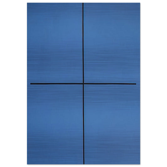 Event in Blue - 1994 - Leon Polk Smith Brushed Aluminum Print - 70x100 cm / 28x40 inches | Leon Polk Smith Aluminum Print | Leon Polk Smith Prints