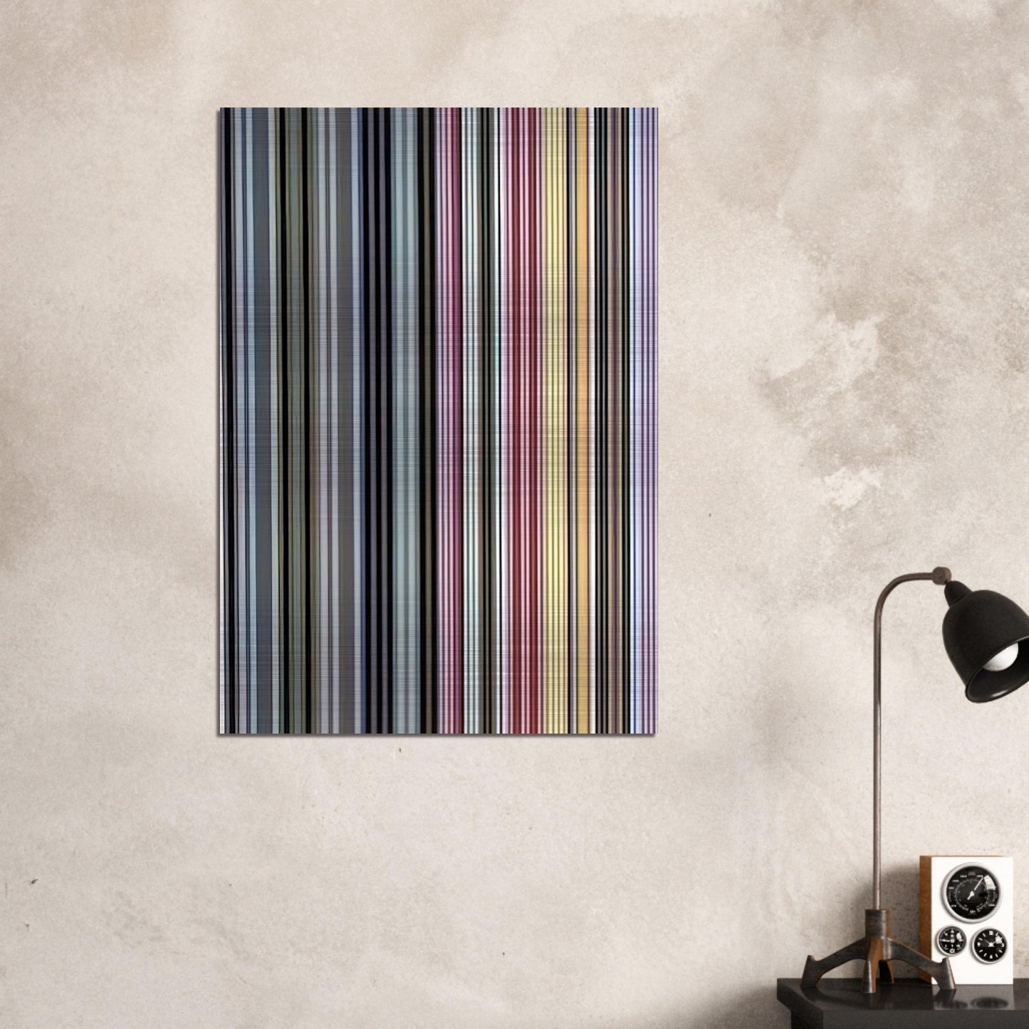 Alice Tully Hall Sampler - 1961 - Gene Davis Brushed Aluminum Print - 70x100 cm / 28x40 inches | Gene Davis Aluminum Print | Gene Davis Prints