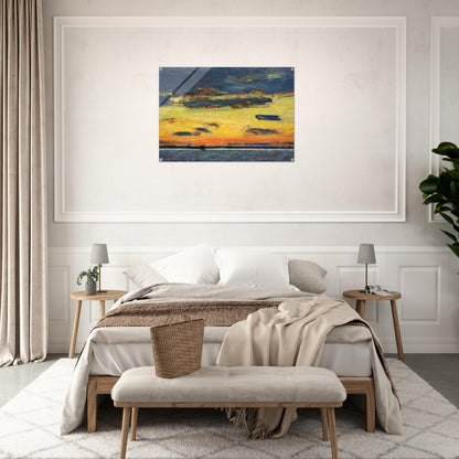 Sunset on the Sea - Childe Hassam Acrylic Print - 70x100 cm / 28x40″ inches | Childe Hassam Wall Art | Childe Hassam Prints