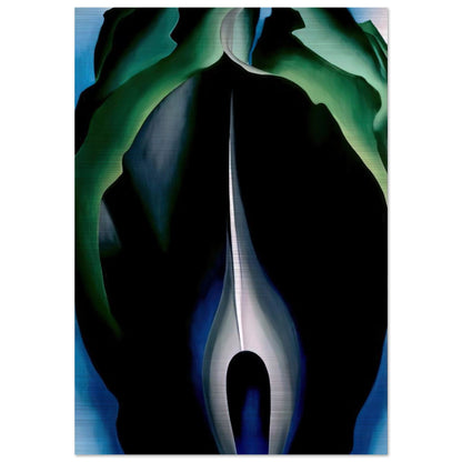 Jack-in-the-Pulpit No. IV - Georgia O'Keeffe Brushed Aluminum Print - 70x100 cm / 28x40 inches | Georgia O'Keeffe Aluminum Print | Georgia O'Keeffe Prints