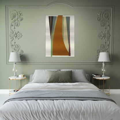Untitled - Lyrical Abstraction - Larry Zox Brushed Aluminum Print - 70x100 cm / 28x40 inches | Larry Zox Aluminum Print | Larry Zox Prints