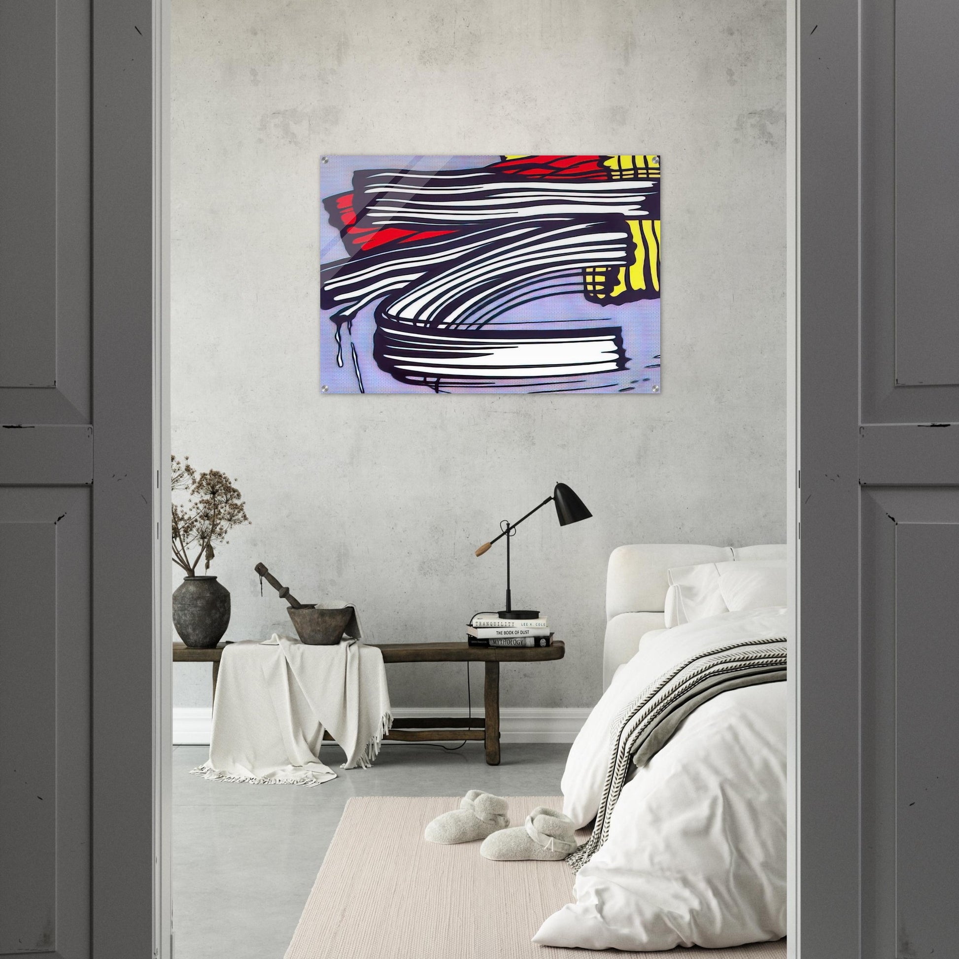 LITTLE BIG PAINTING 1965 - Roy Lichtenstein Acrylic Print - 70x100 cm / 28x40″ inches