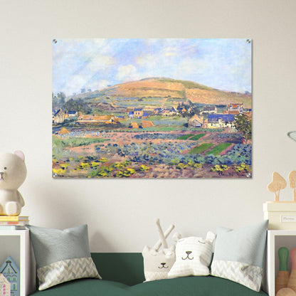 The Mount Riboudet in Rouen at Spring - claude monet Acrylic Print - 70x100 cm / 28x40″ inches