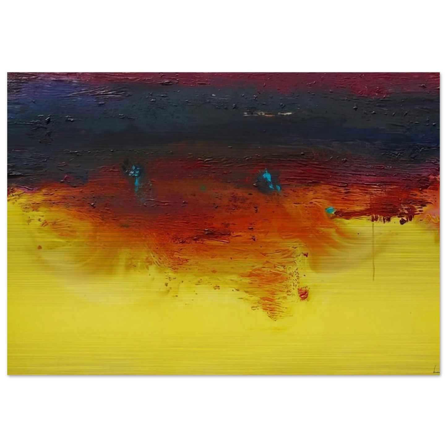 Adirondacks - 1992 - Helen Frankenthaler Brushed Aluminum Print - 70x100 cm / 28x40 inches | Helen Frankenthaler Aluminum Print | Helen Frankenthaler Prints
