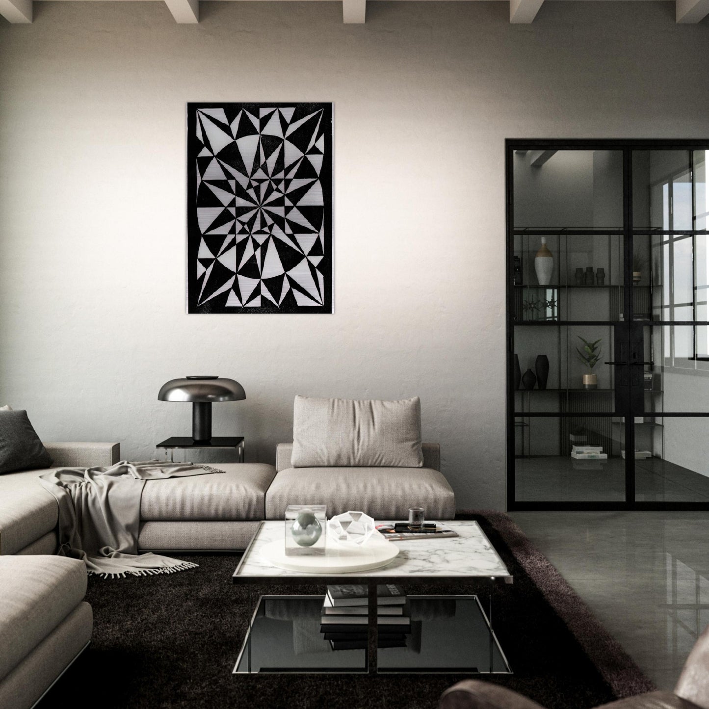 FLOR DE PASCUA BEAUTIFUL - MC Escher Brushed Aluminum Print - 70x100 cm / 28x40 inches | MC Escher Aluminum Print | MC Escher Prints