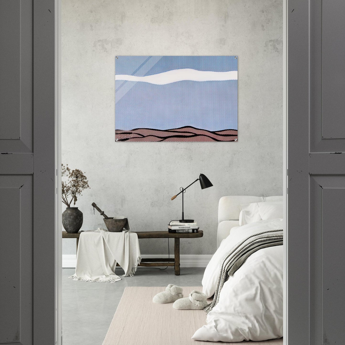 LANDSCAPE 1964 - Roy Lichtenstein Acrylic Print - 70x100 cm / 28x40″ inches | Roy Lichtenstein Wall Art | Roy Lichtenstein Prints