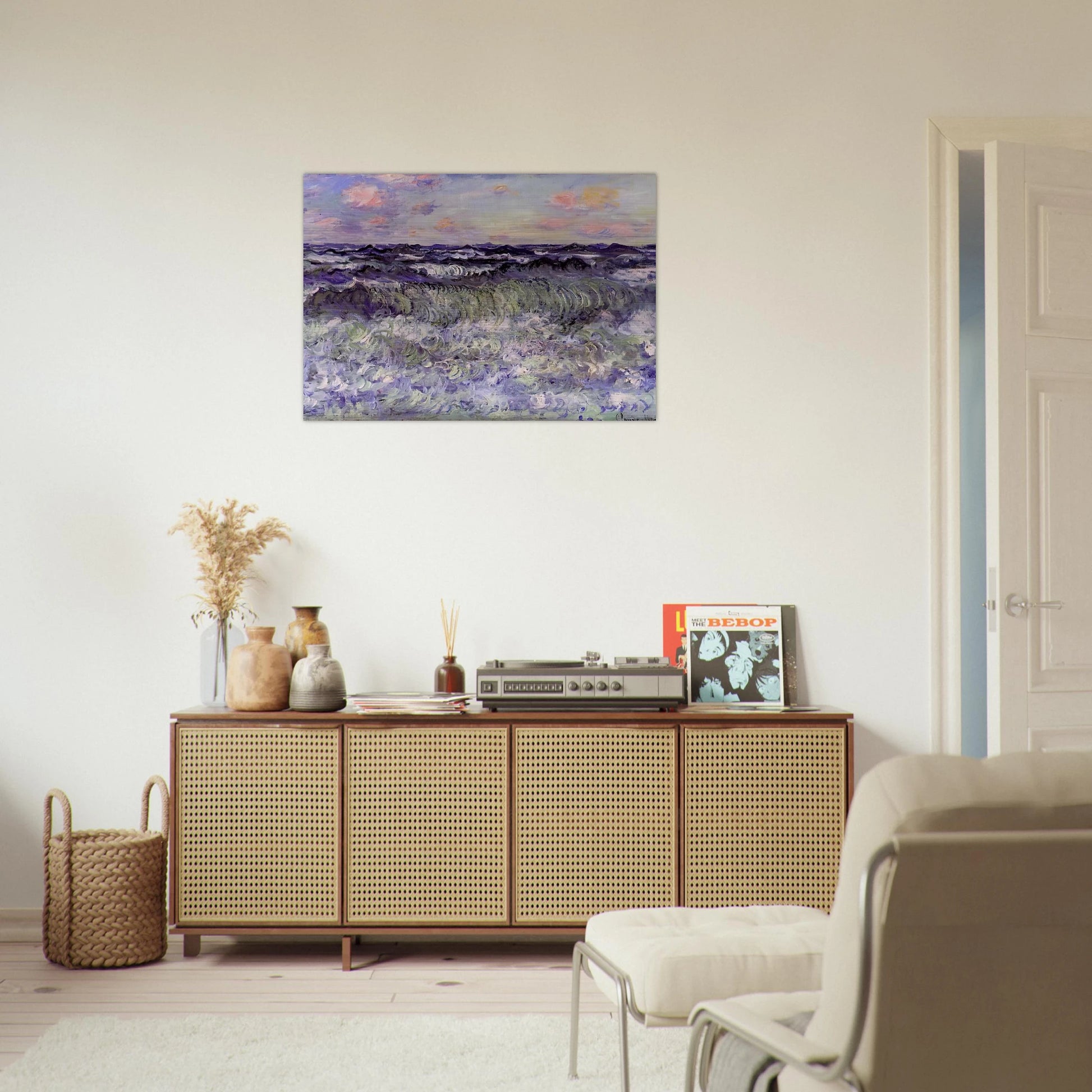 Sea Study - claude monet Brushed Aluminum Print - 70x100 cm / 28x40 inches | claude monet Aluminum Print | claude monet Prints