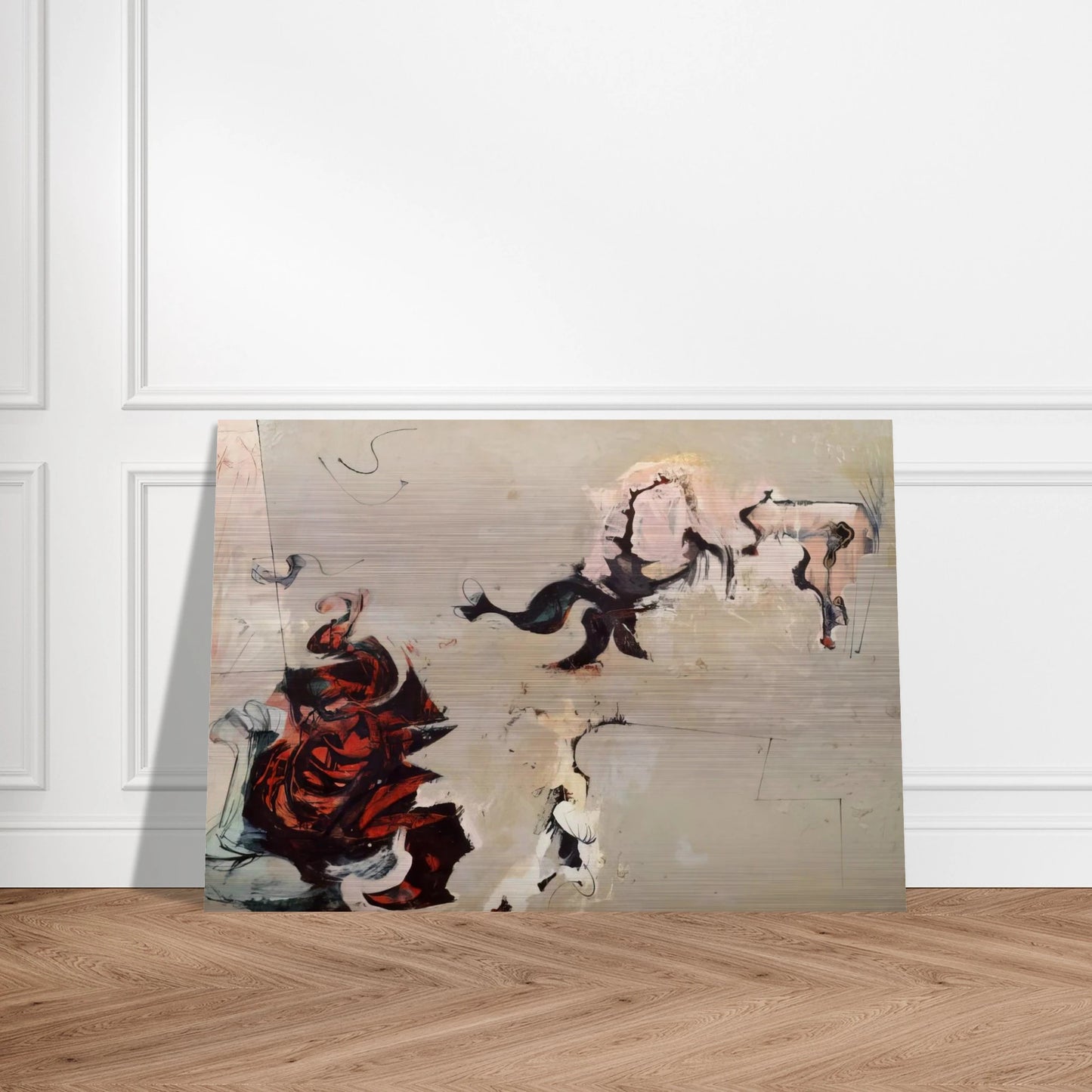 Untitled - 1959 - Hassel Smith Brushed Aluminum Print - 70x100 cm / 28x40 inches | Hassel Smith Aluminum Print | Hassel Smith Prints
