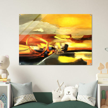 AGUA C LIDA 1962 - Alejandro Obregon Acrylic Print - 70x100 cm / 28x40″ inches | Alejandro Obregon Wall Art | Alejandro Obregon Prints