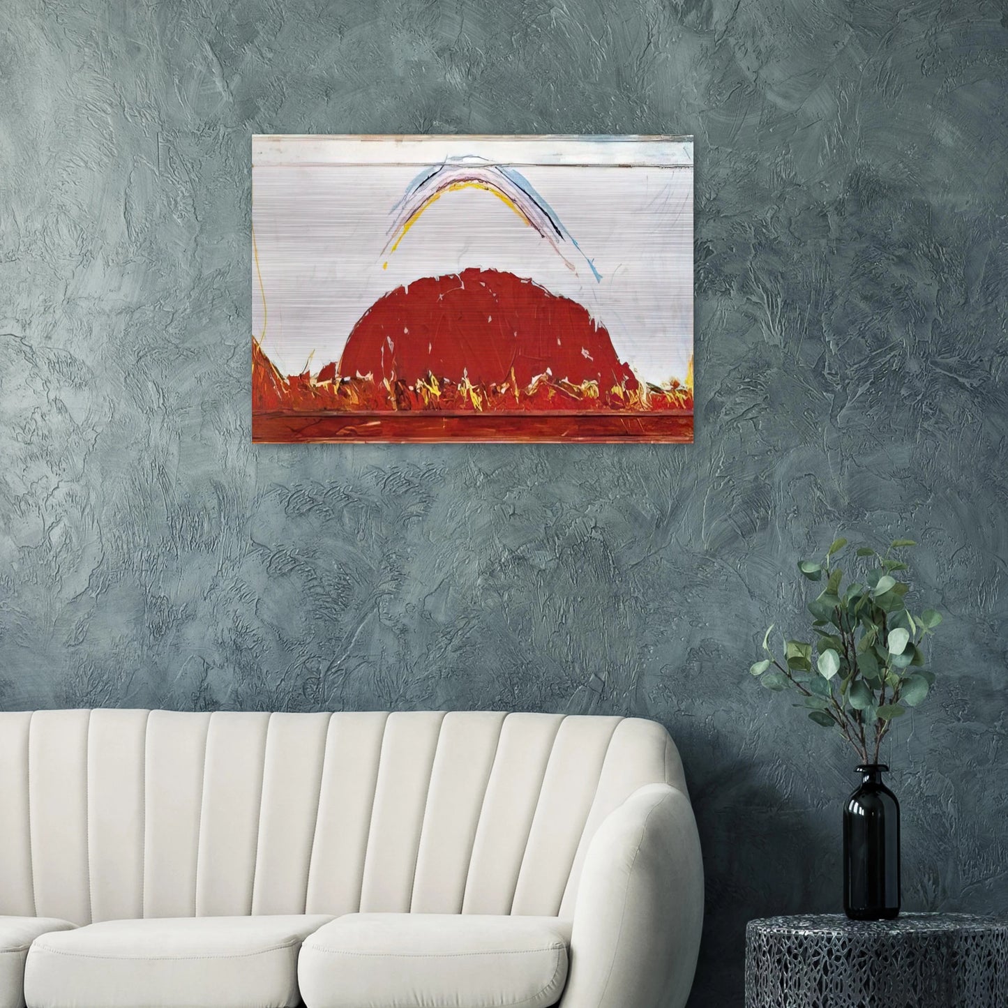 Paesaggio in Australia - 1984 - Mario Schifano Brushed Aluminum Print - 70x100 cm / 28x40 inches | Mario Schifano Aluminum Print | Mario Schifano Prints