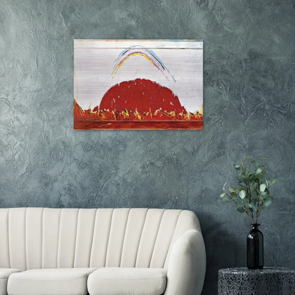 Paesaggio in Australia - 1984 - Mario Schifano Brushed Aluminum Print - 70x100 cm / 28x40 inches | Mario Schifano Aluminum Print | Mario Schifano Prints