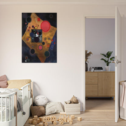 ACCENT ON ROSE 1926 - Wassily Kandinsky Brushed Aluminum Print - 70x100 cm / 28x40 inches | Wassily Kandinsky Aluminum Print | Wassily Kandinsky Prints