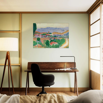 VUE DE COLLIOURE 1906 - Henri Matisse Brushed Aluminum Print - 70x100 cm / 28x40 inches | Henri Matisse Aluminum Print | Henri Matisse Prints