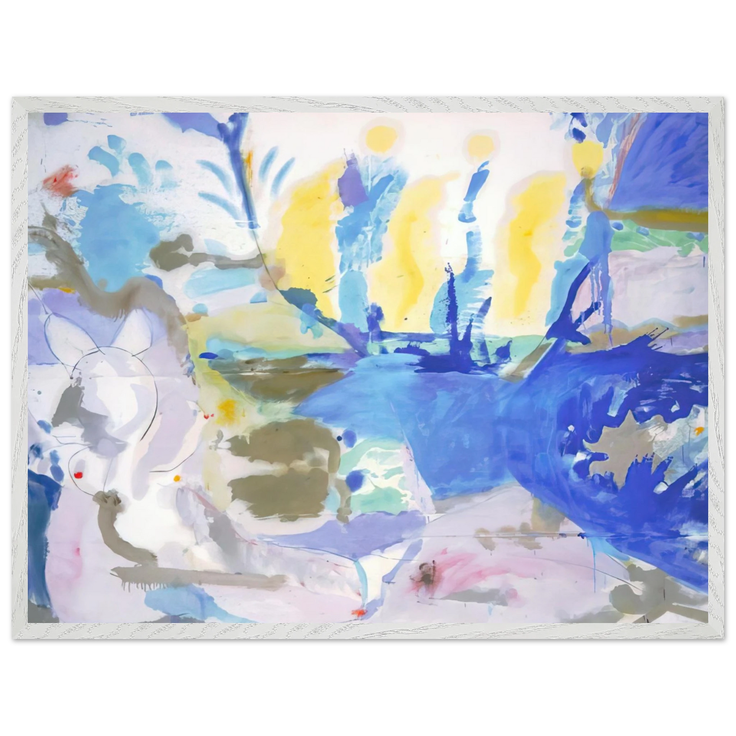 Helen Frankenthaler - Basque Beach - 1958 Wall art - A3 (29.7 x 42  cm) - Fine Art Poster-canvas - -