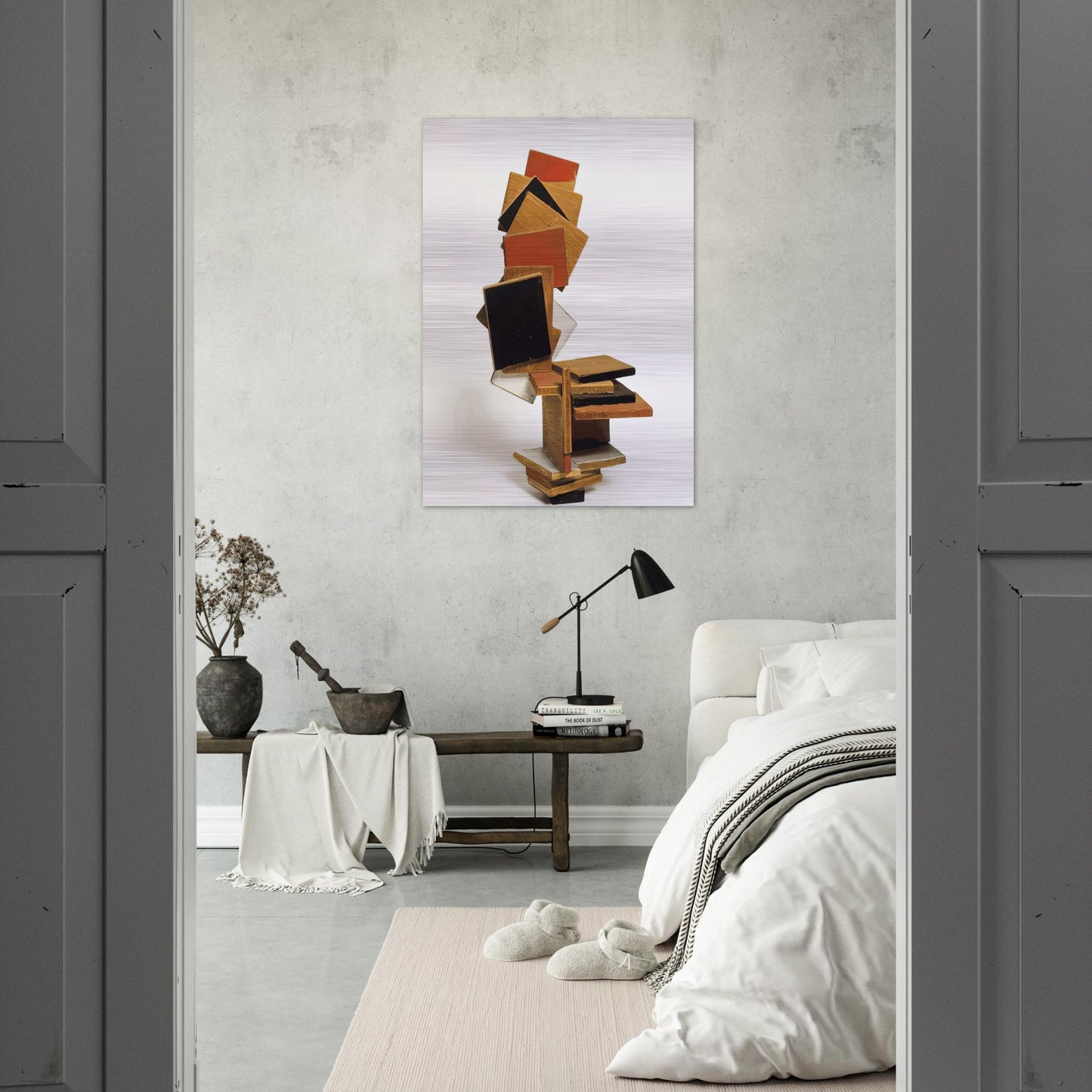 DIVERTIMENTO 1995 - Esteban Vicente Brushed Aluminum Print - 70x100 cm / 28x40 inches | Esteban Vicente Aluminum Print | Esteban Vicente Prints