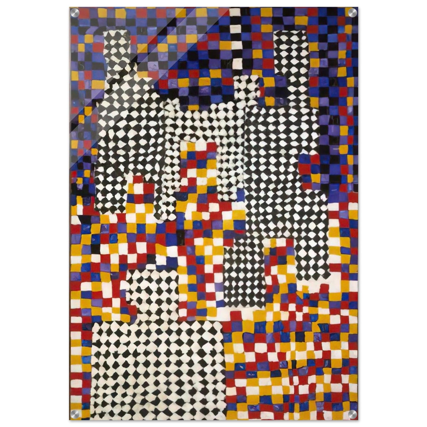 Family Portrait - 1958 - Alfred Jensen Acrylic Print - 70x100 cm / 28x40″ inches | Alfred Jensen Wall Art | Alfred Jensen Prints