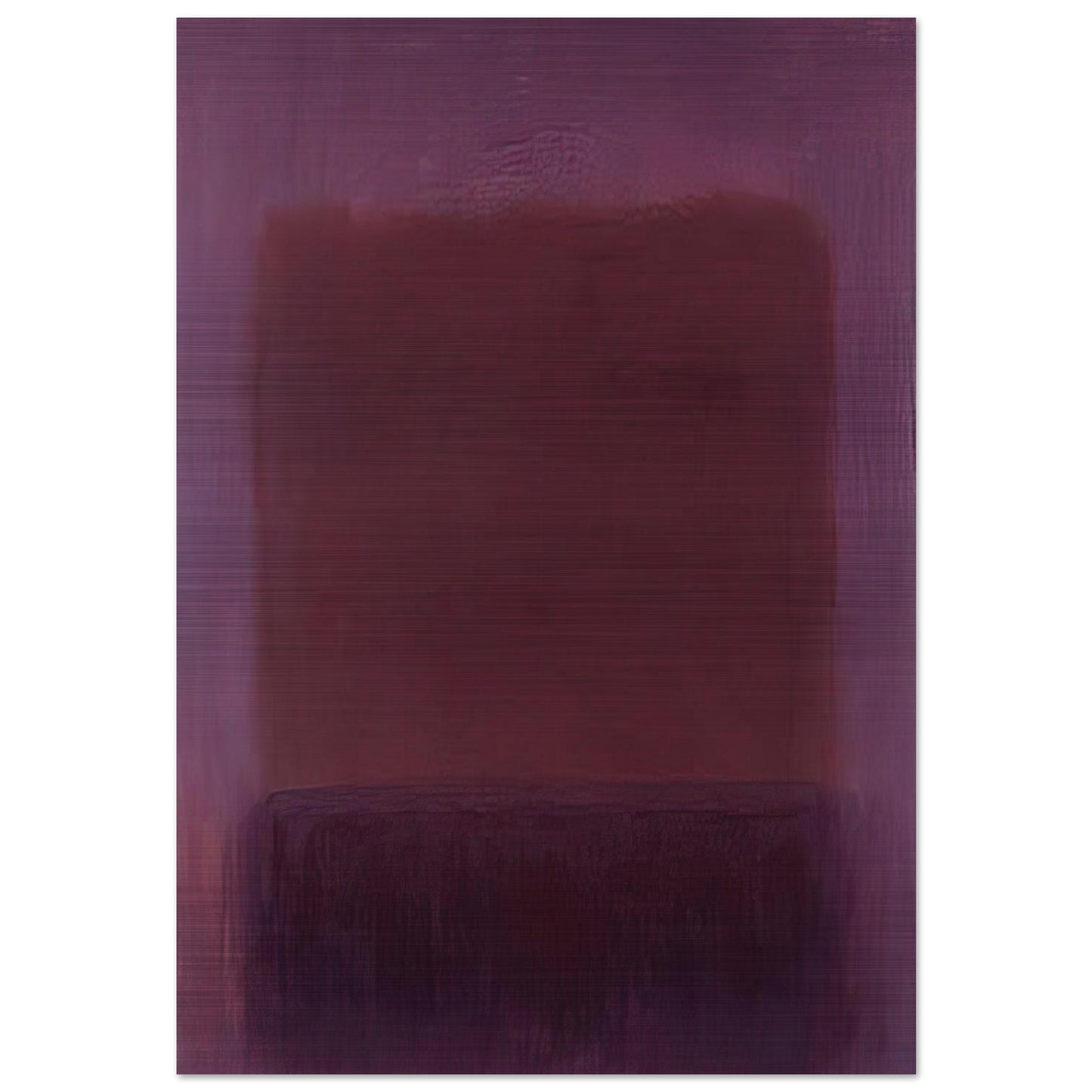 Purple Brown - 1957 - Mark Rothko Brushed Aluminum Print - 70x100 cm / 28x40 inches | Mark Rothko Aluminum Print | Mark Rothko Prints