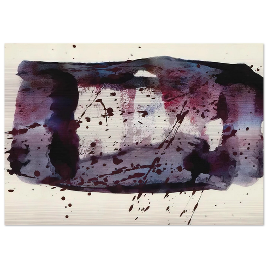 Untitled  SF76-176  - Sam Francis Brushed Aluminum Print - 70x100 cm / 28x40 inches | Sam Francis Aluminum Print | Sam Francis Prints