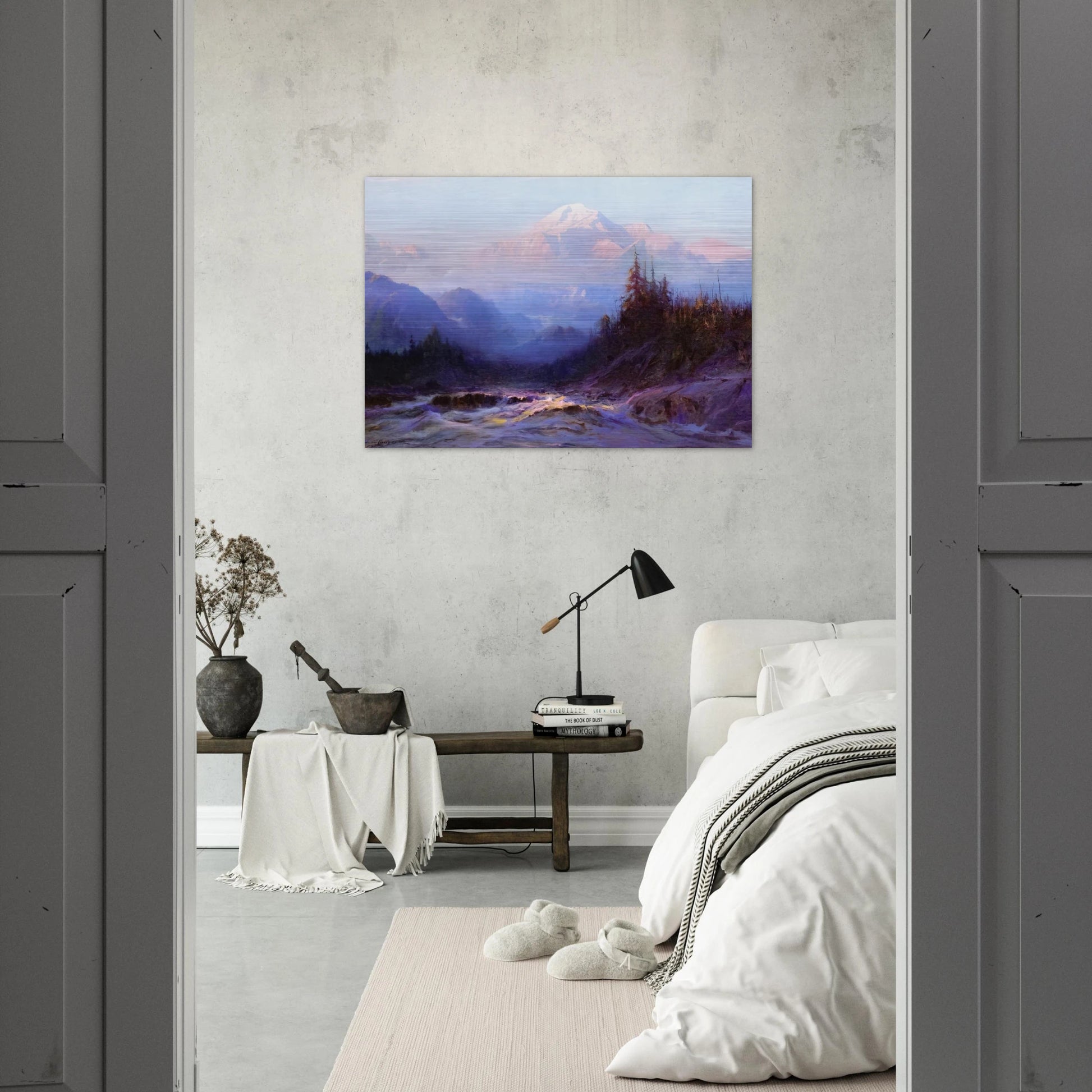 Mount McKinley - 1925 - Sydney Laurence Brushed Aluminum Print - 70x100 cm / 28x40 inches | Sydney Laurence Aluminum Print | Sydney Laurence Prints