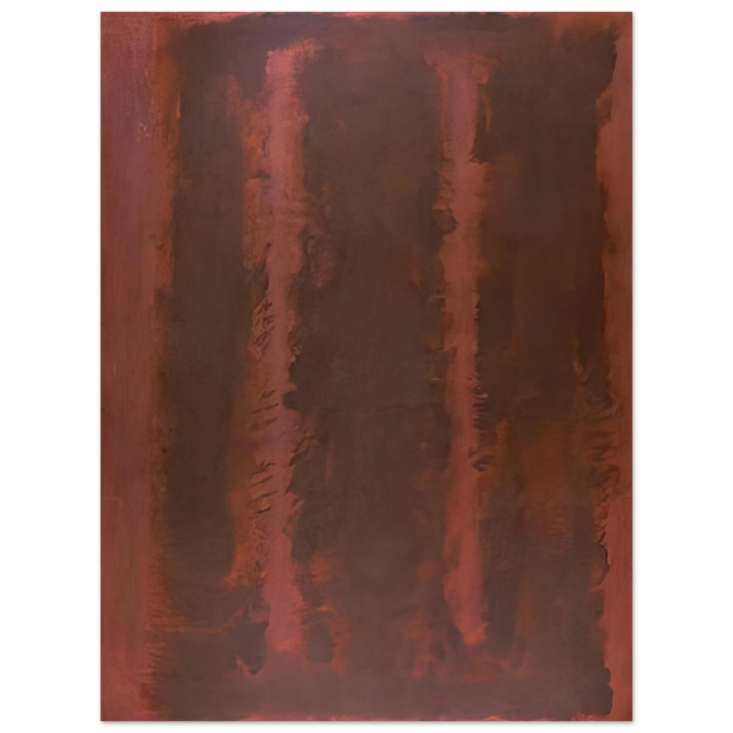 Mark Rothko - Black on Maroon - 1958 Wall Art - 21x29.7 cm / 8x12" - Fine Art Poster-canvas - -