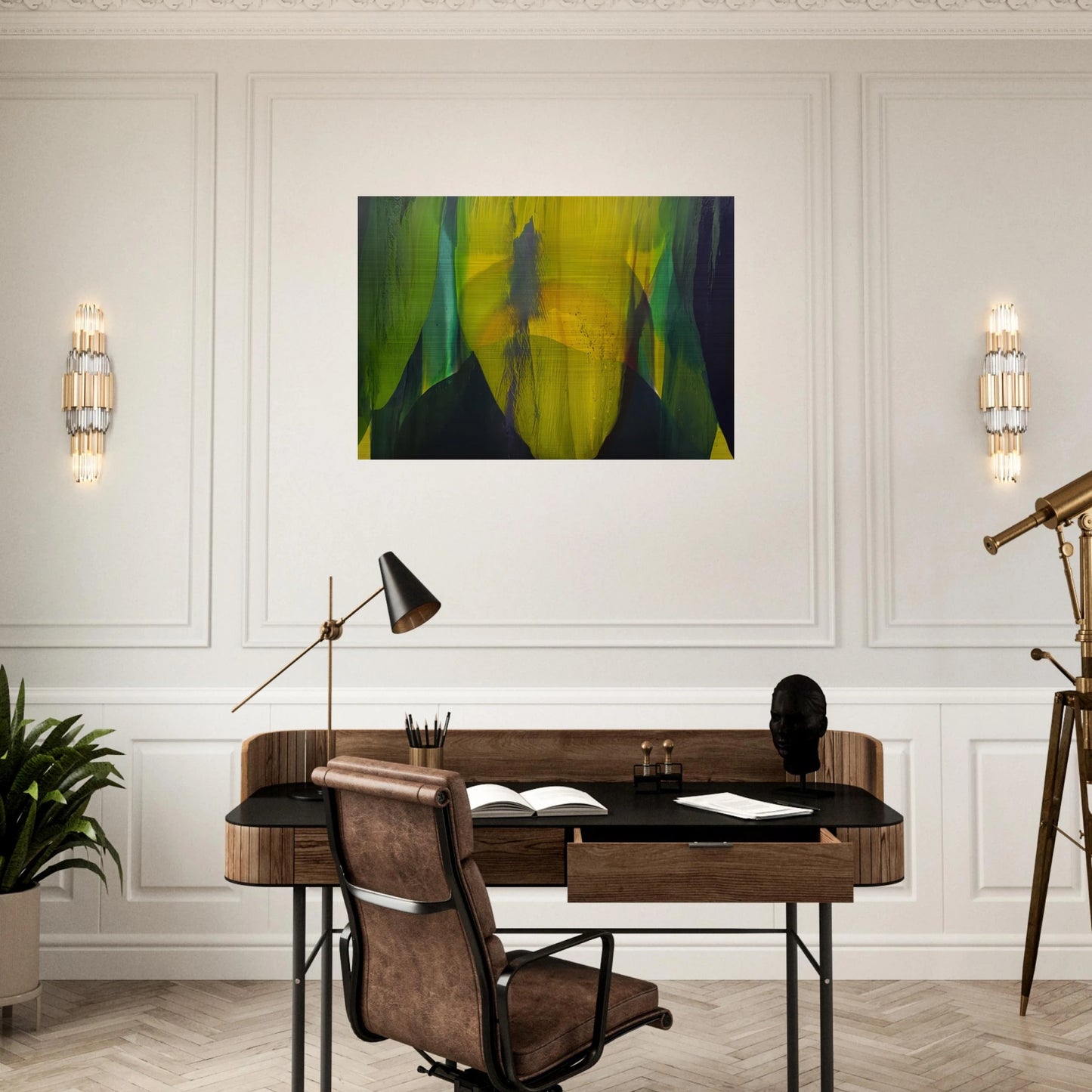 Phenomena Lasting Dawn - Paul Jenkins Brushed Aluminum Print - 70x100 cm / 28x40 inches | Paul Jenkins Aluminum Print | Paul Jenkins Prints