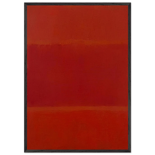 Red and Orange - 1955 - Mark Rothko 70x100 cm / 28x40 inches Framed Art Print – Black Wooden Frame