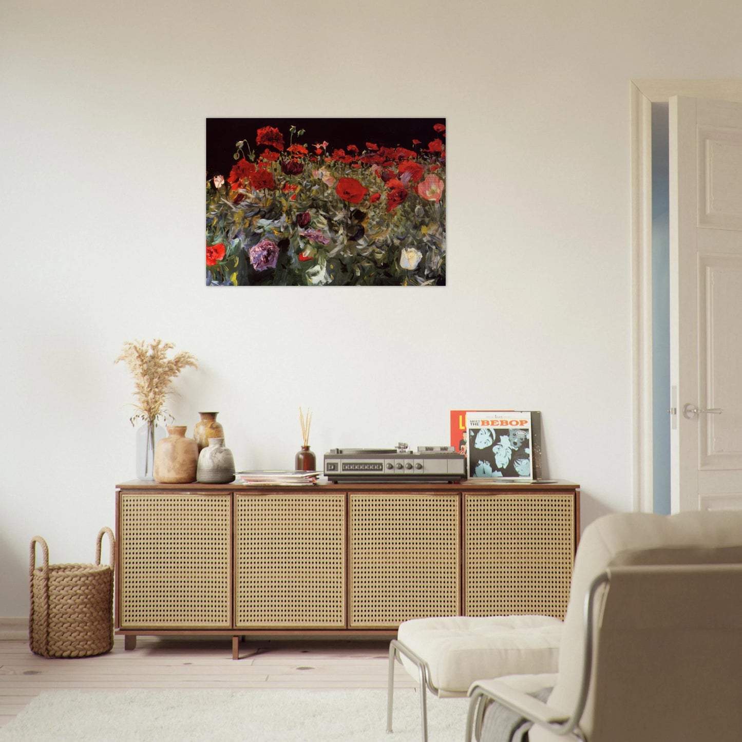 Poppies - John Singer Sargent Brushed Aluminum Print - 70x100 cm / 28x40 inches | John Singer Sargent Aluminum Print | John Singer Sargent Prints