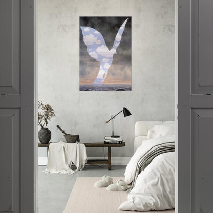 THE BIG FAMILY 1963 - Rene Magritte Brushed Aluminum Print - 70x100 cm / 28x40 inches | Rene Magritte Aluminum Print | Rene Magritte Prints