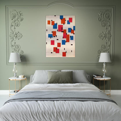 Composition in Color A - Piet Mondrian Brushed Aluminum Print - 70x100 cm / 28x40 inches | Piet Mondrian Aluminum Print | Piet Mondrian Prints