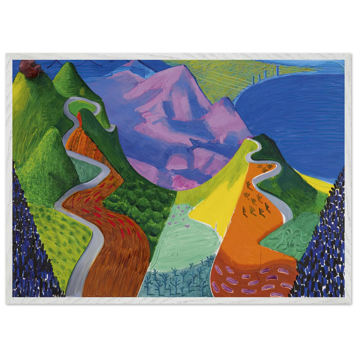 David Hockney - David Hockney Wall art - 50x70 cm / 20x28 inches - Fine Art Poster-canvas - -