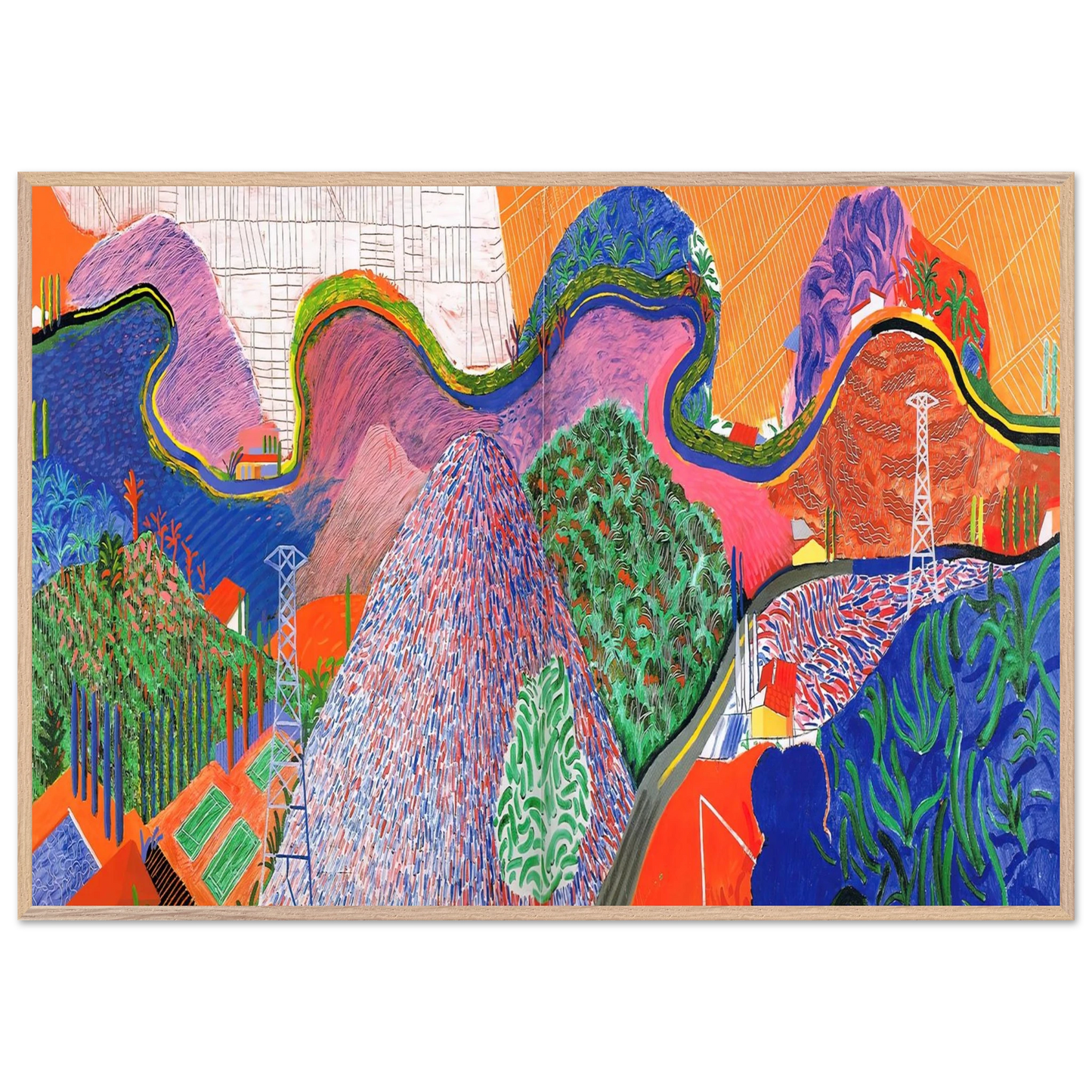 David Hockney - David Hockney Wall art - 45x60 cm / 18x24 inches - Fine Art Poster-canvas - -