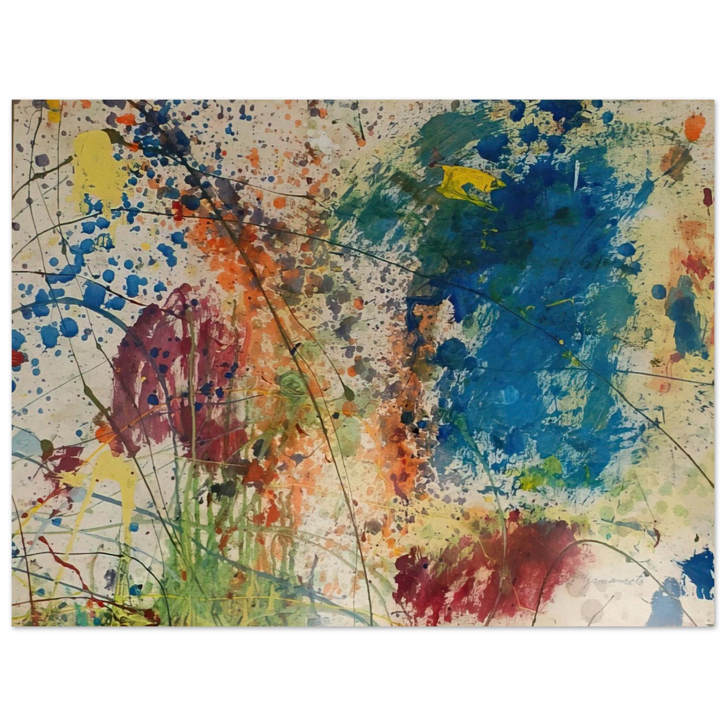 Taro Yamamoto - UNTITLED 1974  75x100 cm / 30x40inches Fine Art Poster