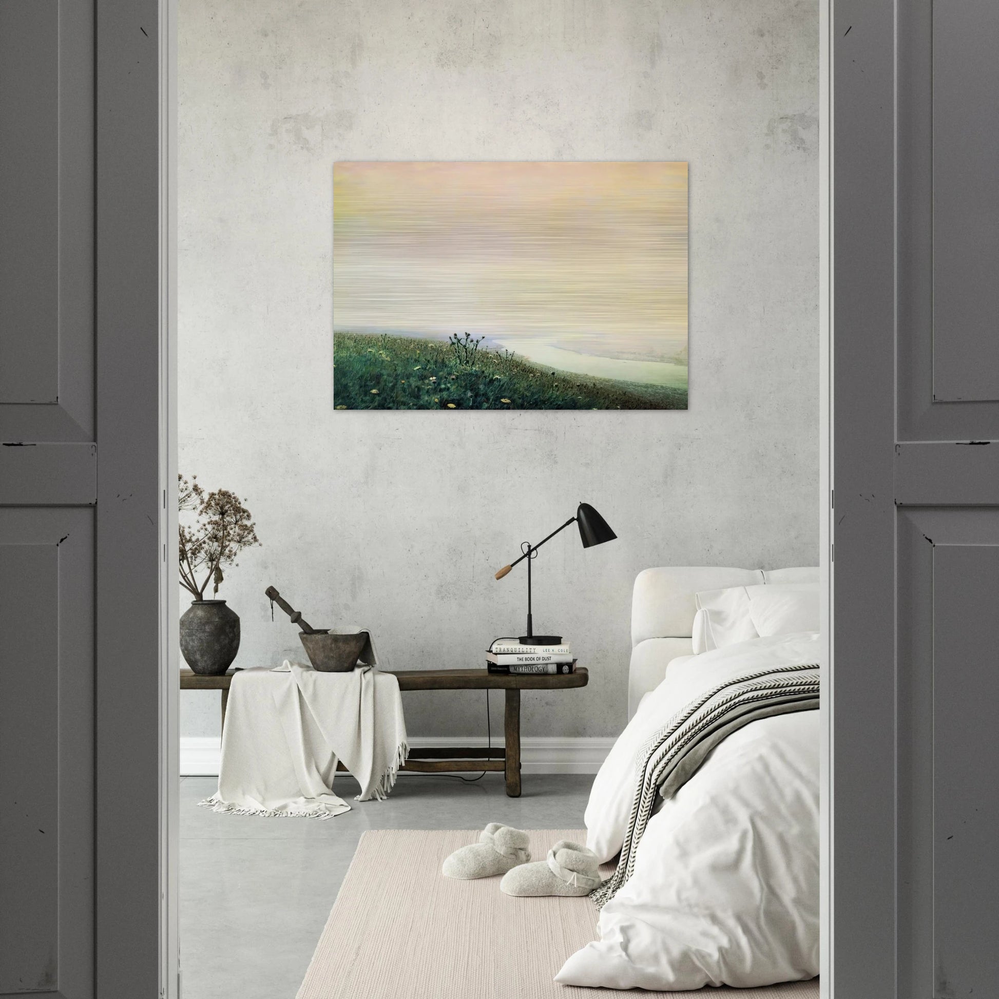 Dnieper in the morning - Arkhyp Kuindzhi Brushed Aluminum Print - 70x100 cm / 28x40 inches | Arkhyp Kuindzhi Aluminum Print | Arkhyp Kuindzhi Prints