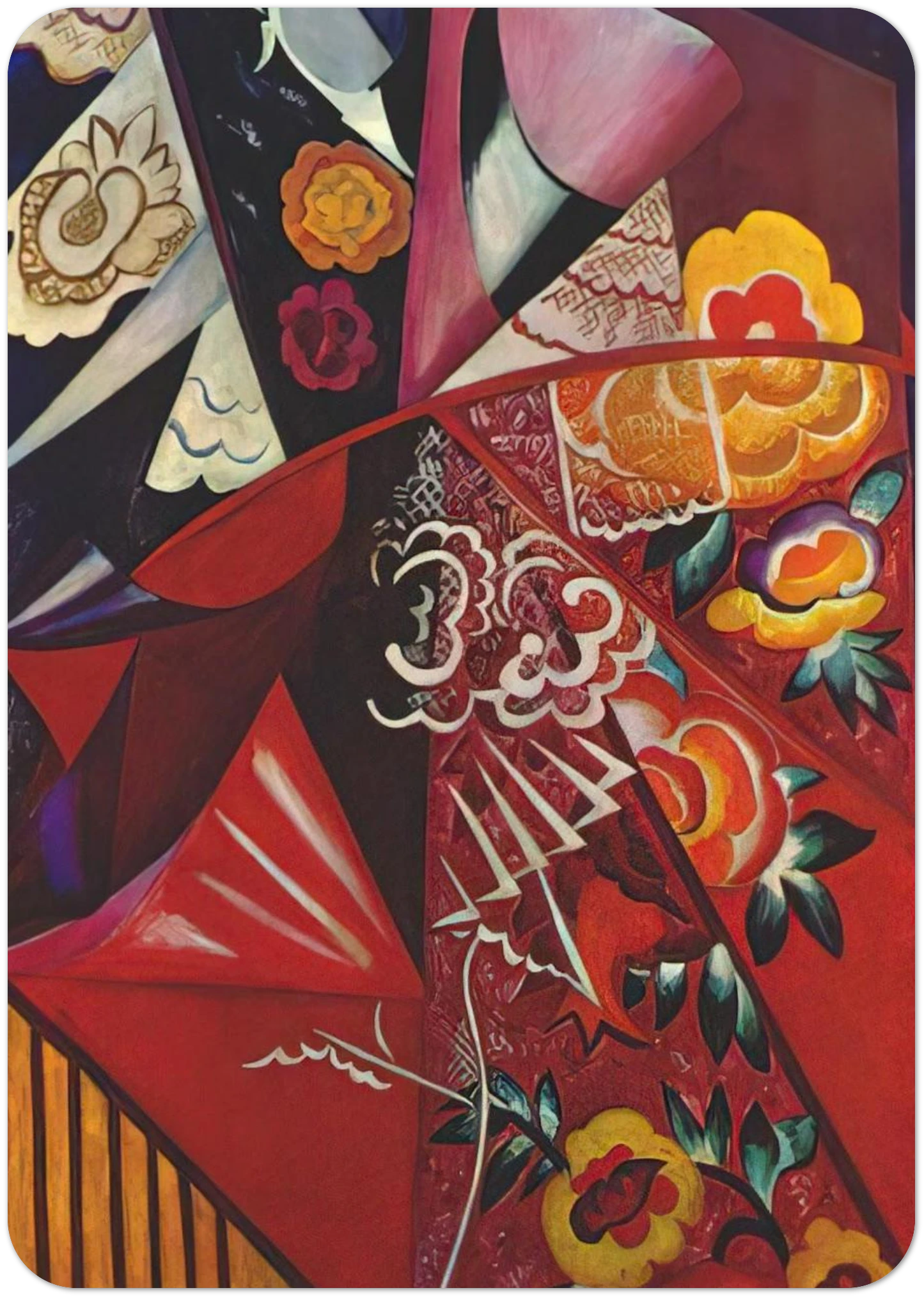 Espagnole - 1914 By Natalia Goncharova Pack of 10 Post Cards | Natalia Goncharova Post Cards | A6 (10.5 x 14.8 cm) - 4.1 x 5.8 inches