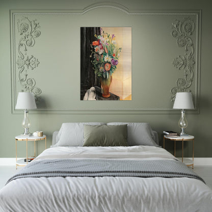 FLOWERS 1919 - Moise Kisling Brushed Aluminum Print - 70x100 cm / 28x40 inches | Moise Kisling Aluminum Print | Moise Kisling Prints
