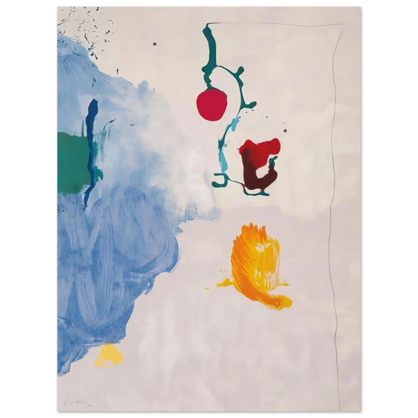 Helen Frankenthaler - Eve - 1995 Wall art - 15x20 cm / 6x8 Inches - Fine Art Poster - -