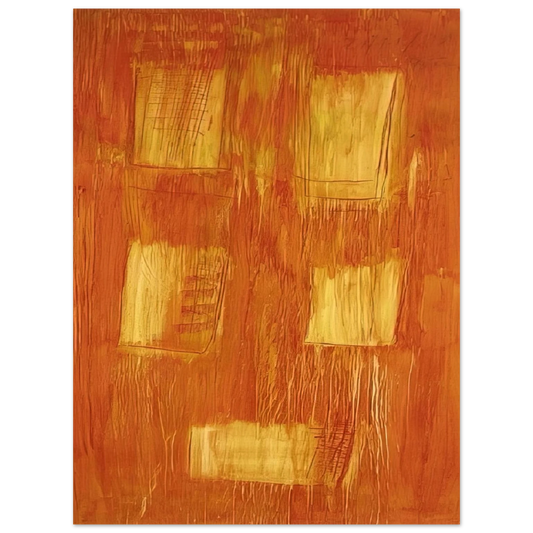 Gunther Forg - Untitled Cansons - Abstract Expressionism  75x100 cm / 30x40inches Fine Art Poster