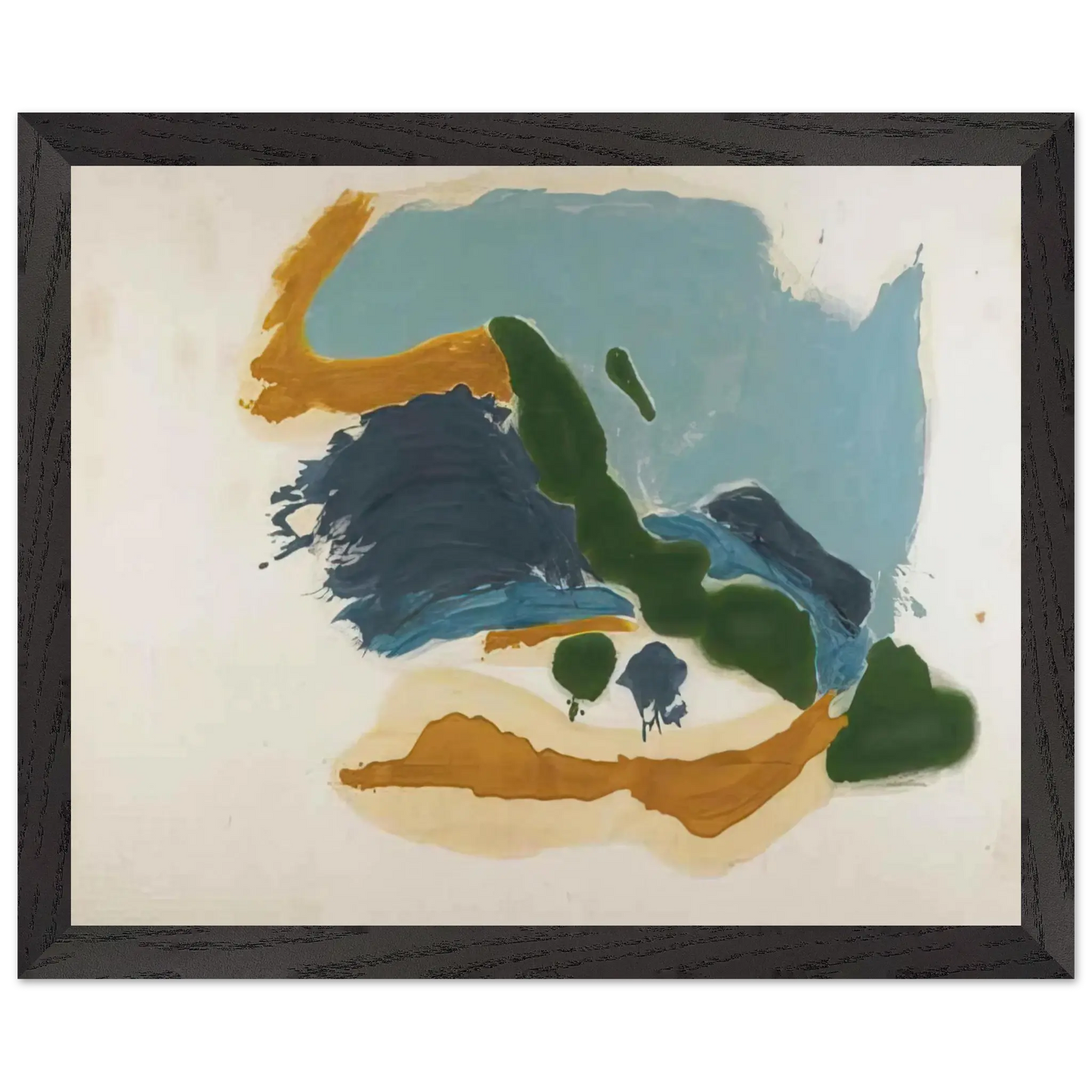 Helen Frankenthaler - Tuscany - 1963 Wall art - A1 (59.4 x 84.1  cm) - Premium Wooden Framed Poster With Fine Art Paper - Wood frame