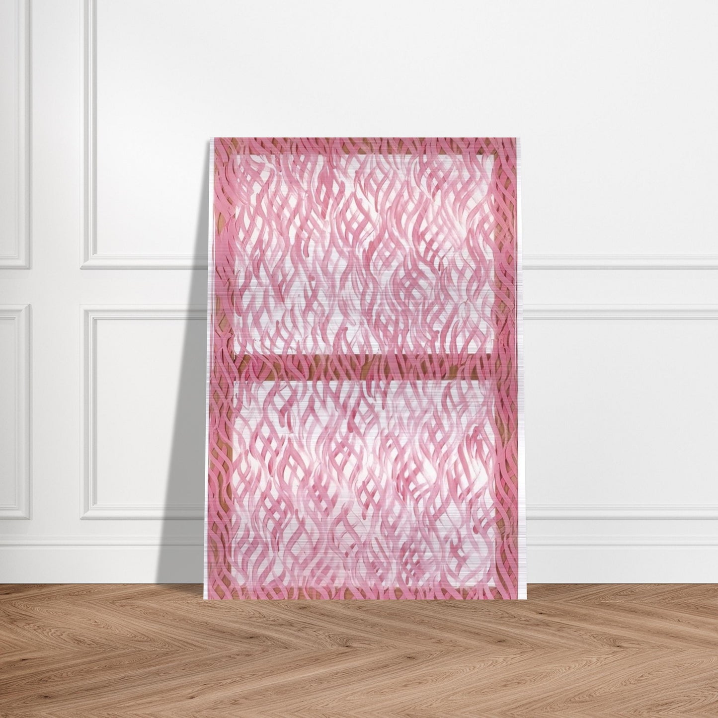 Segni rosa - 1967 - Carla Accardi Brushed Aluminum Print - 70x100 cm / 28x40 inches | Carla Accardi Aluminum Print | Carla Accardi Prints