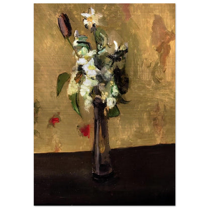 BOUQUET OF FLOWERS IN A CRYSTAL VASE 1902 - Henri Matisse Brushed Aluminum Print - 70x100 cm / 28x40 inches | Henri Matisse Aluminum Print | Henri Matisse Prints
