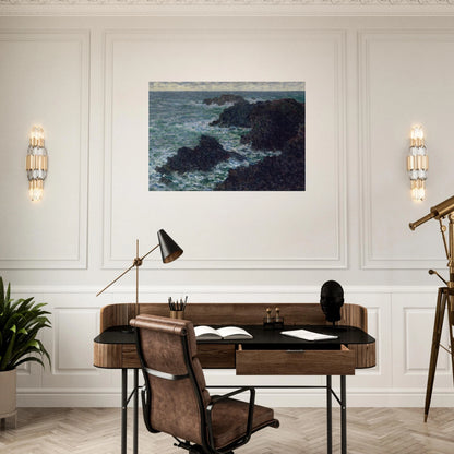 The Cote Sauvate - claude monet Brushed Aluminum Print - 70x100 cm / 28x40 inches | claude monet Aluminum Print | claude monet Prints