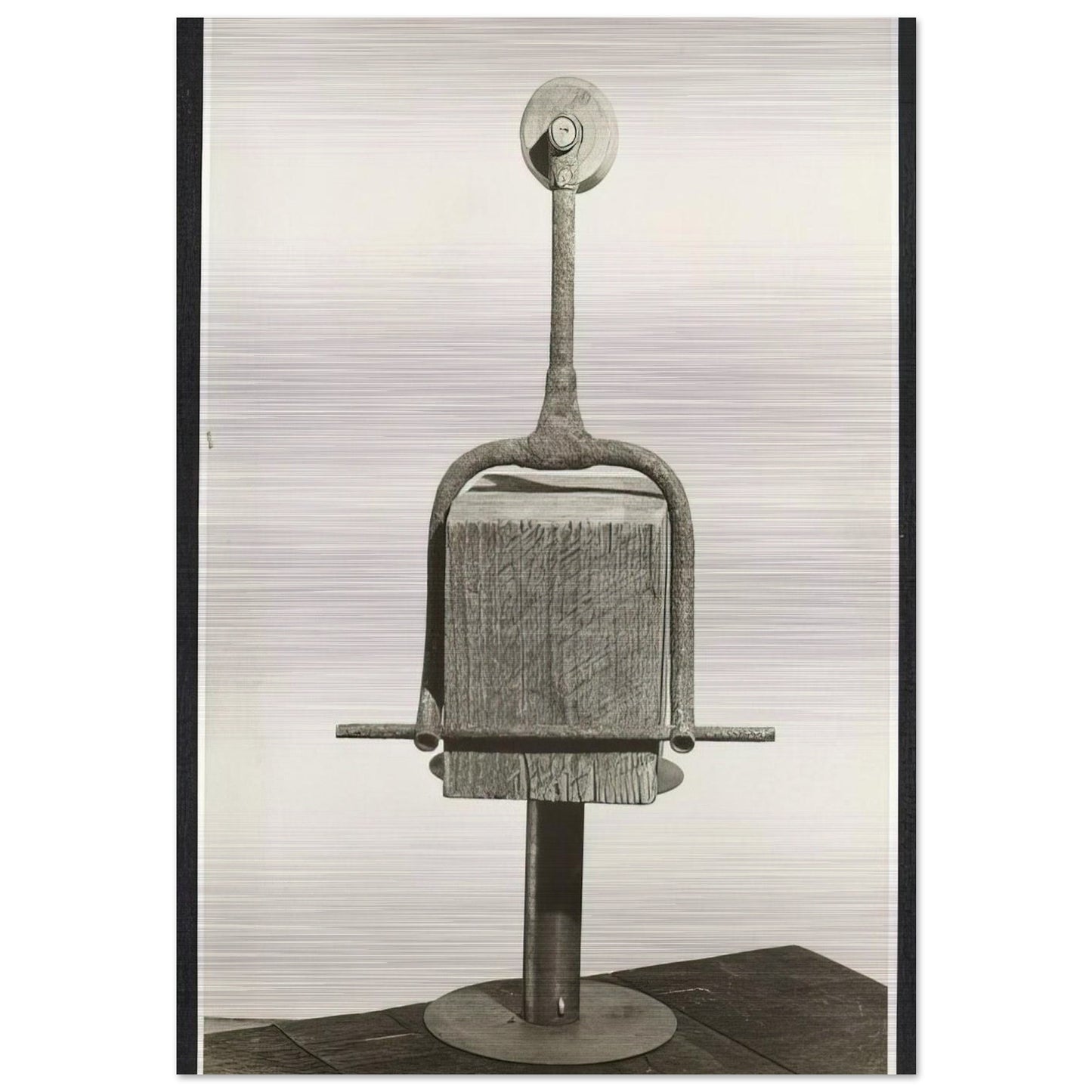 CLOWN TIGHT ROPE WALKER 1942 - Louise Nevelson Brushed Aluminum Print - 70x100 cm / 28x40 inches | Louise Nevelson Aluminum Print | Louise Nevelson Prints