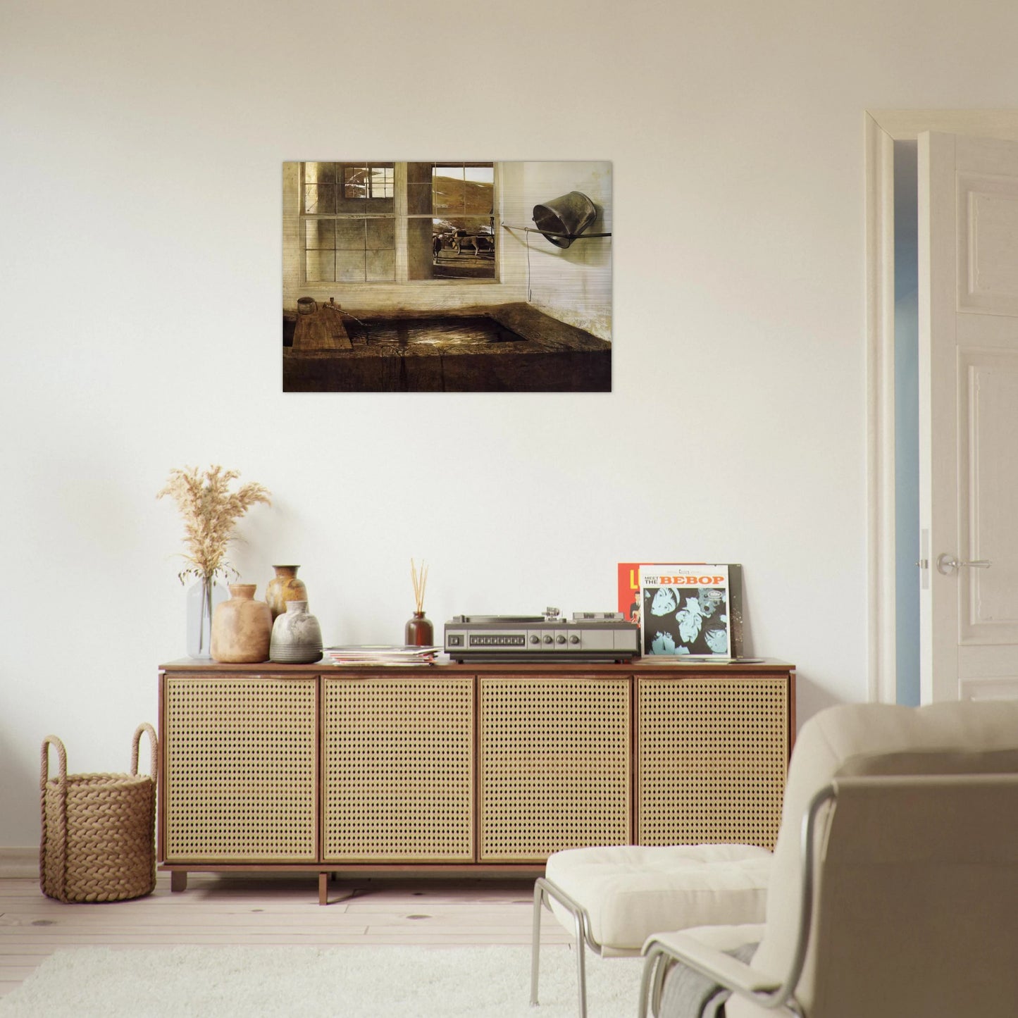 SPRING FED - Andrew Wyeth Brushed Aluminum Print - 70x100 cm / 28x40 inches | Andrew Wyeth Aluminum Print | Andrew Wyeth Prints