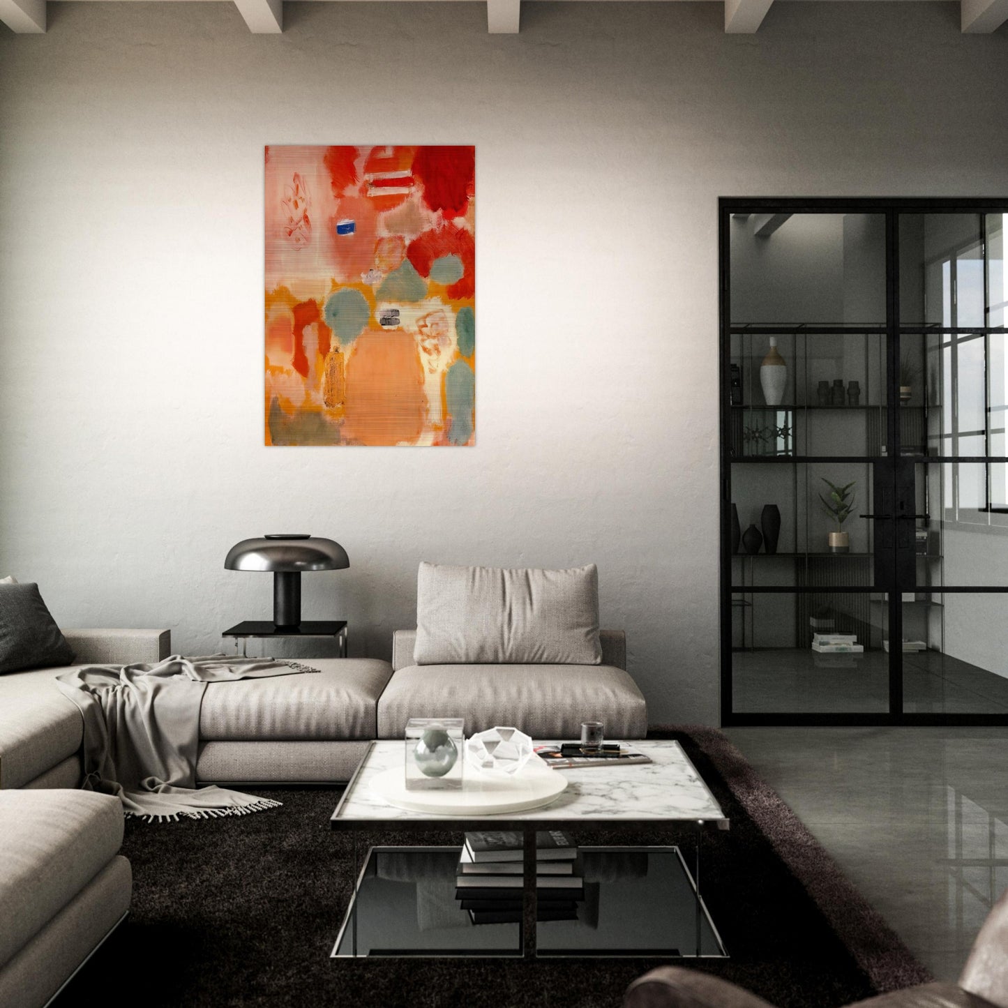 No. 21 - 1949 - Mark Rothko Brushed Aluminum Print - 70x100 cm / 28x40 inches | Mark Rothko Aluminum Print | Mark Rothko Prints