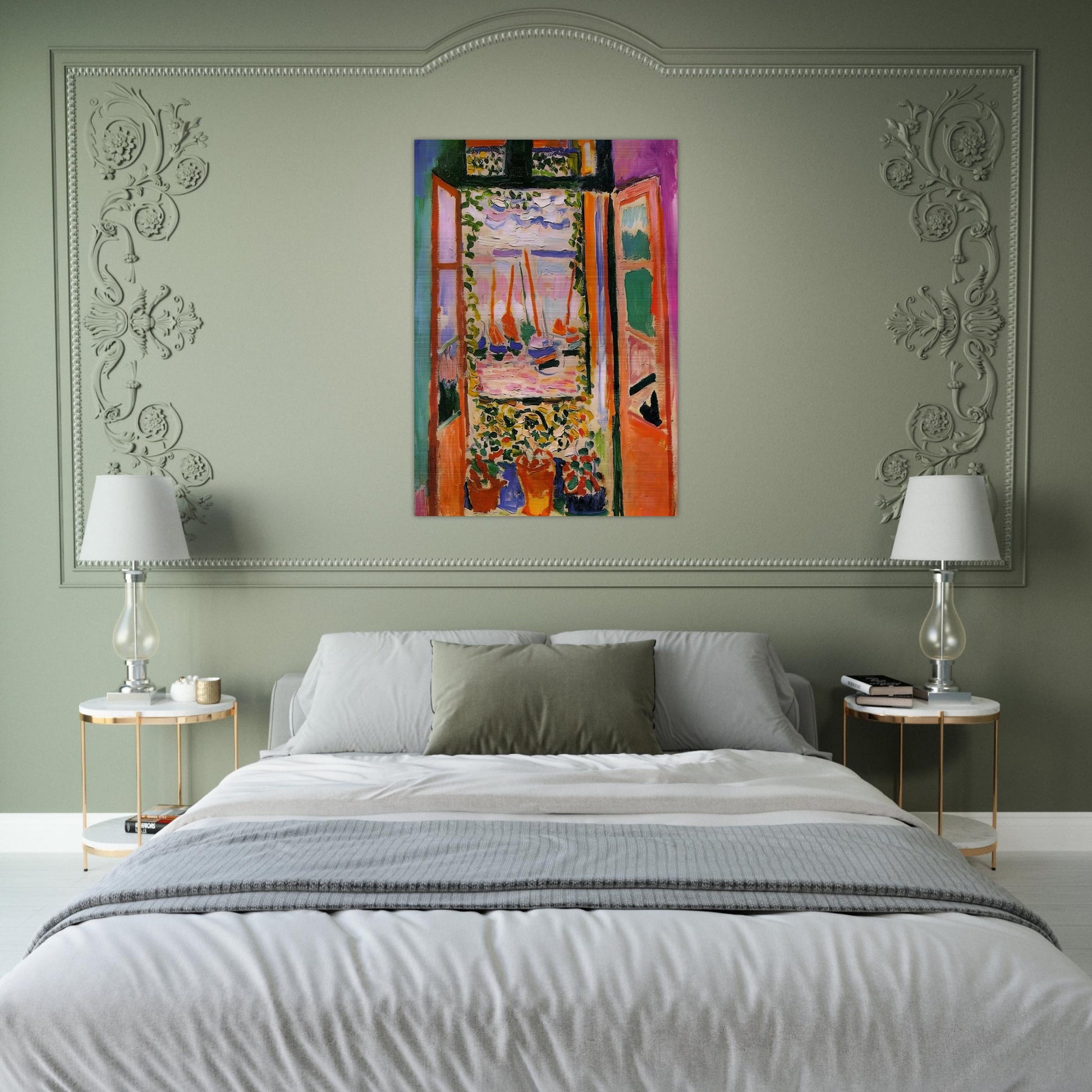 OPEN WINDOW COLLIOURE 1905 - Henri Matisse Brushed Aluminum Print - 70x100 cm / 28x40 inches | Henri Matisse Aluminum Print | Henri Matisse Prints