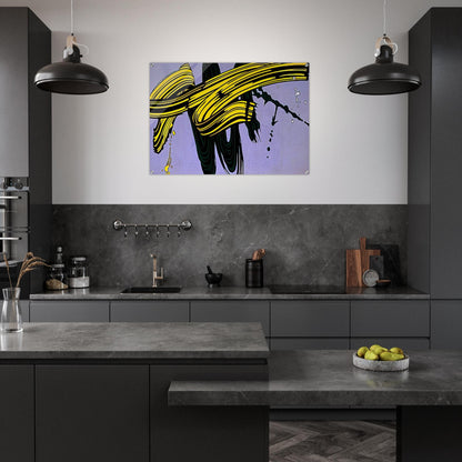 YELLOW AND GREEN BRUSHSTROKES 1966 - Roy Lichtenstein Acrylic Print - 70x100 cm / 28x40″ inches