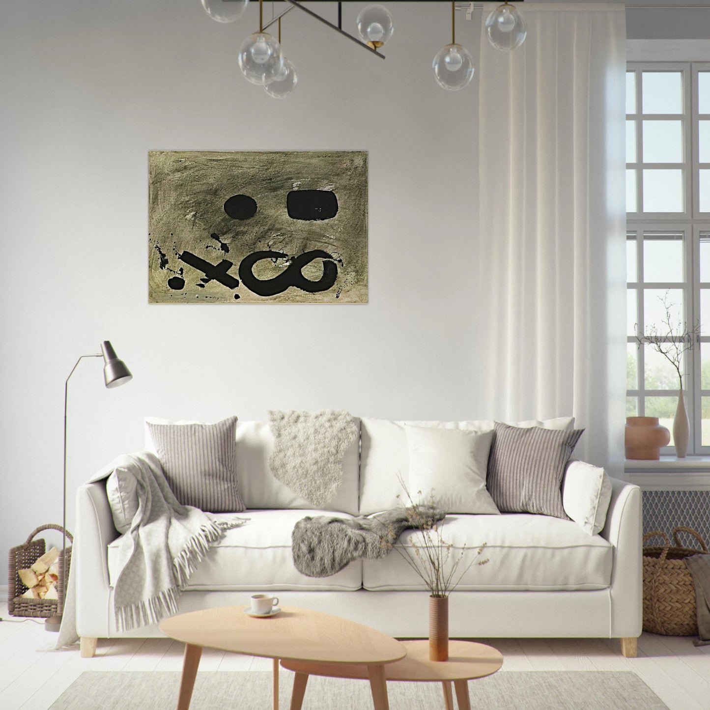 Figure Eight - 1967 - Adolph Gottlieb Brushed Aluminum Print - 70x100 cm / 28x40 inches | Adolph Gottlieb Aluminum Print | Adolph Gottlieb Prints
