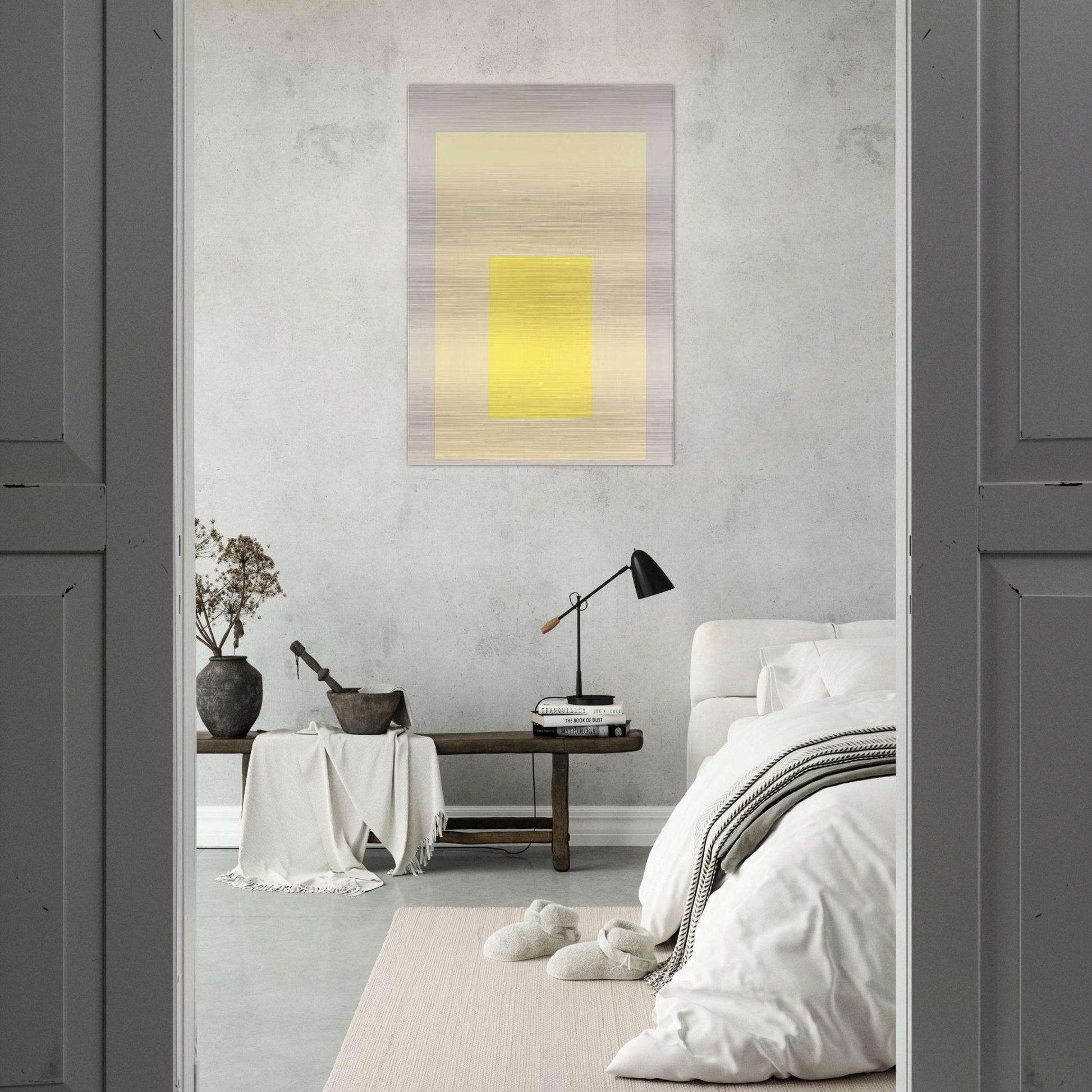 HOMAGE TO THE SQUARE AMALGAMATING 1971 - Josef Albers Brushed Aluminum Print - 70x100 cm / 28x40 inches | Josef Albers Aluminum Print | Josef Albers Prints